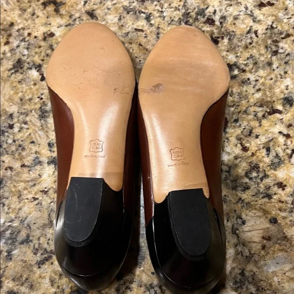 Salvatore Ferragamo Women's Tan Leather Loafers - Picture 7 of 7